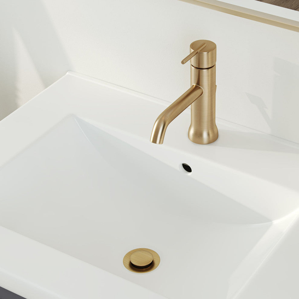 The Sintra Bathroom Vanity, Gray, 24", Single Sink, Freestanding