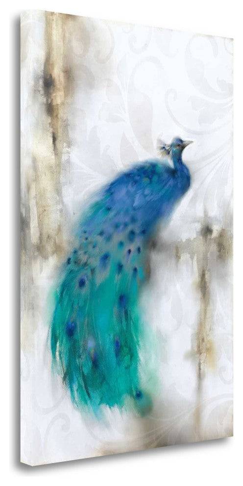 "Jewel Plumes I" By J.P. Prior,Ready to Hang Giclee Print on Gallery Wrap Canvas