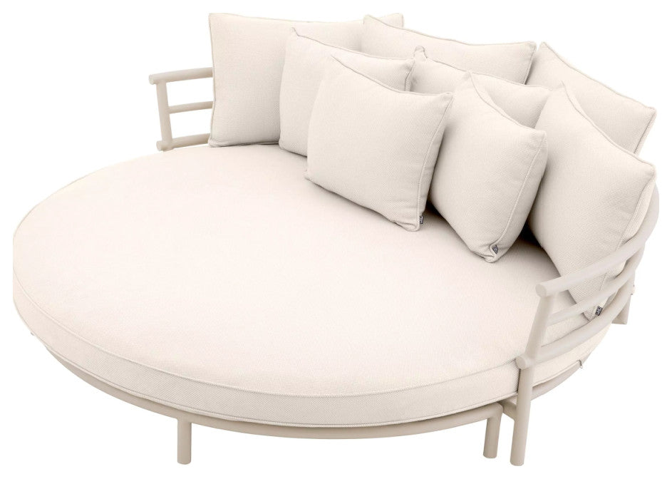 White Round Outdoor Sofa | Eichholtz Laguno