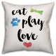 Eat Play Love 16x16 Spun Poly Pillow