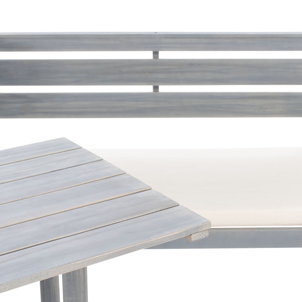 Safavieh Wilton Balcony Corner Lounge, Ash Grey/Beige