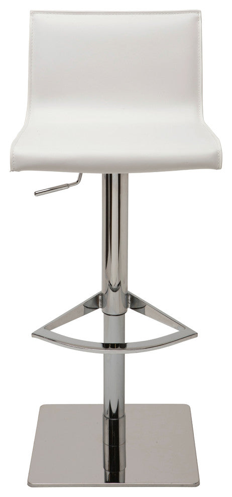 Colter Adjustable Bar Stool, Modern Barstool Contemporary Counter Stool Leather,