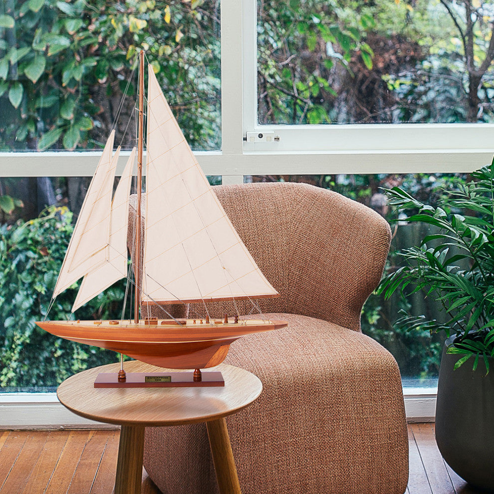 Enterprises Sm Wooden model sailing boat