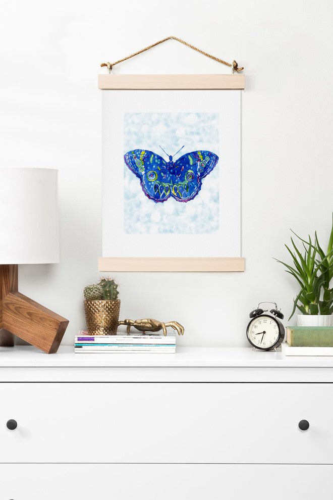 Deny Designs Cayenablanca Watercolour Butterfly Art Print