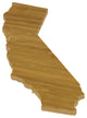 State Shaped Cutting Boards, Black Richlite, California
