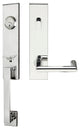 Stuttgart Lever, Tubular Entry Handleset, RHR, Polished Stainless Steel