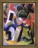 Franz Marc Small Composition II - 18" x 24" Framed Premium Canvas Print