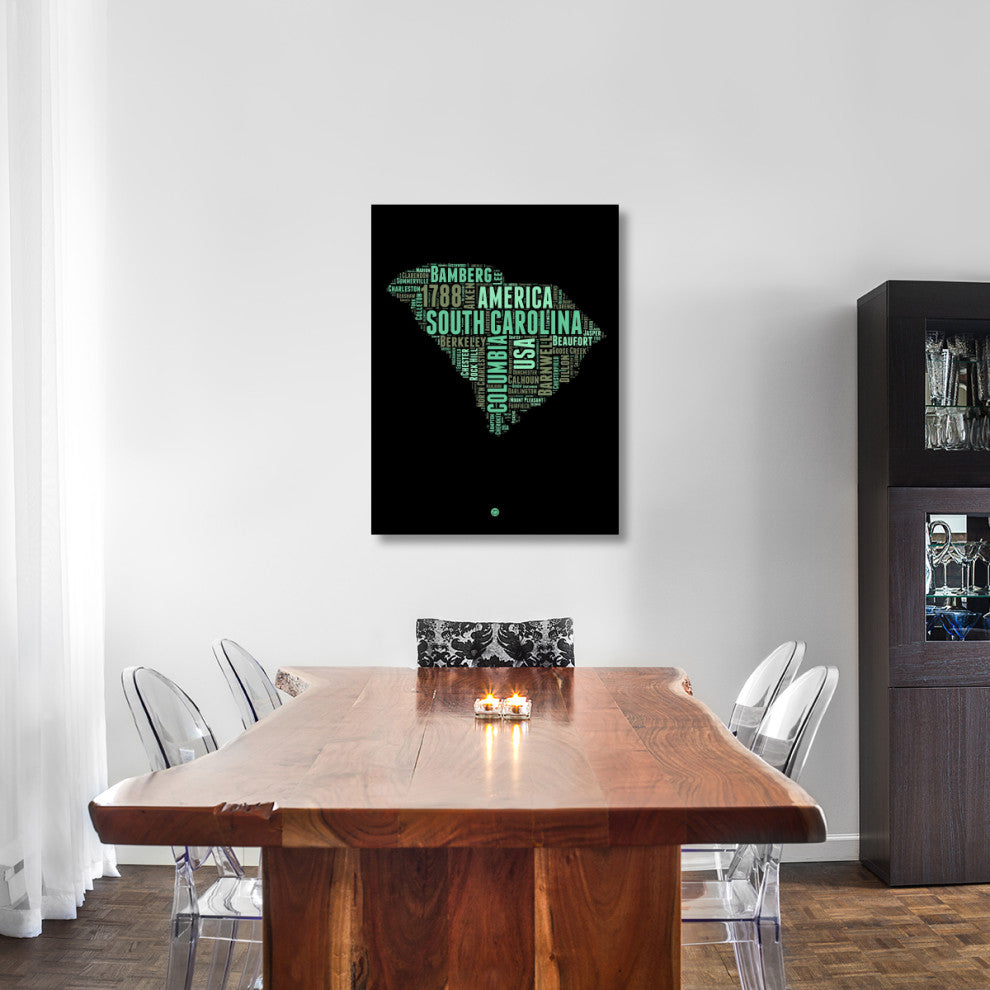 "South Carolina Word Cloud 2" Fine Art Print