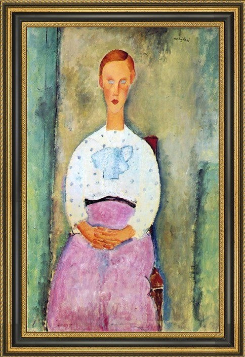 Amedeo Modigliani Girl Polka-Dot Blouse