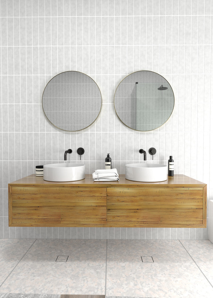 Round 24" Stainless Steel Framed Mirror, Satin Brass