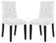 Duchess Dining Chair Vinyl Set of 2, White