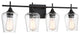 Octave Bathroom Vanity Light, English Bronze, 4-Light