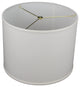 Fenchel Shades 14"x14"x11" Brass Spider Attachment Drum Lamp Shade, Linen Cream
