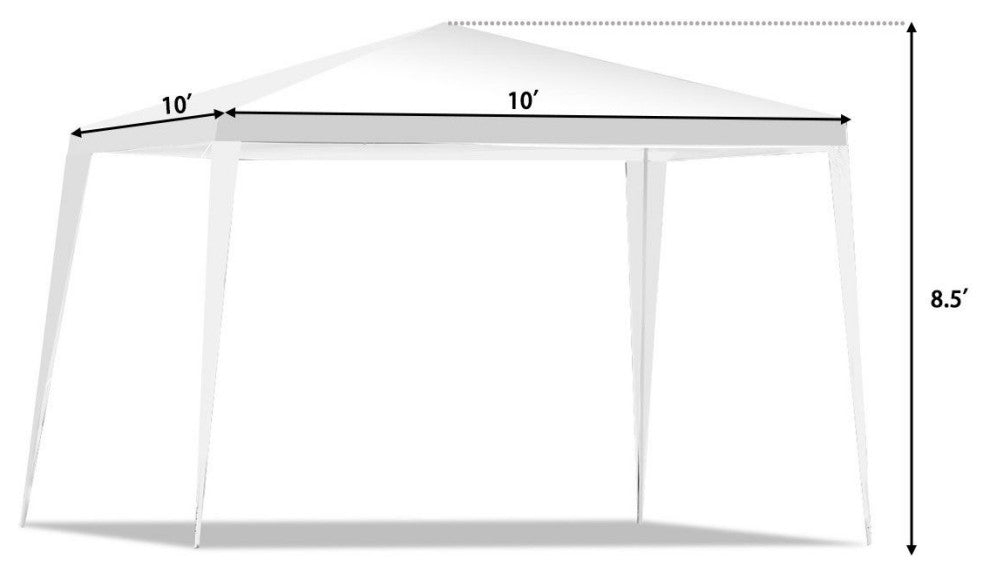 10'x10' Heavy Duty Pavilion Cater Events Outdoor Party Wedding Tent White