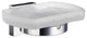 House Holder With Glass Soap Dish Chrome