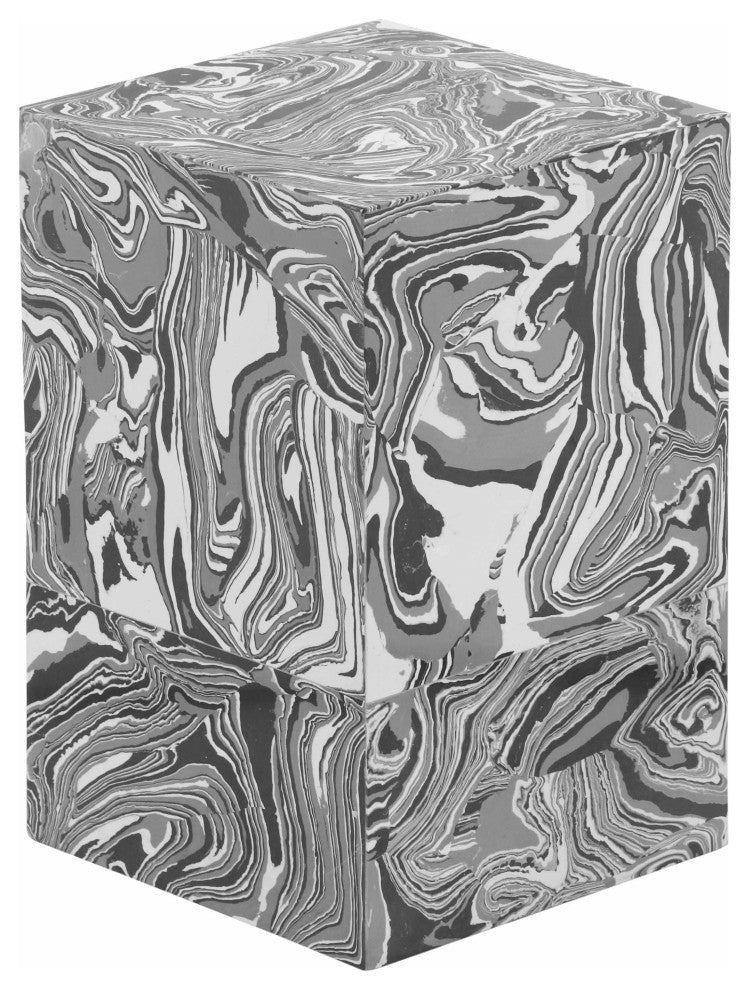 Camryn Swirled Resin Side Table