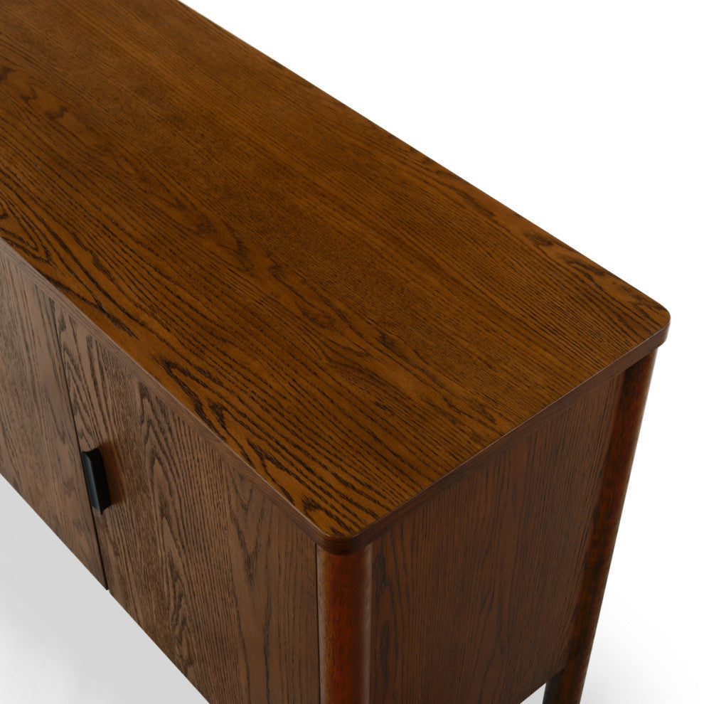 Safavieh Couture Jaylessa Wood 3 Door Sideboard, Medium Oak