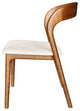 Rotondo Ash Wood Upholstered Dining Chair, Set of 2, Brown