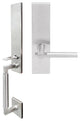 Sequoia Lever, Mortise Dummy Handle set, Left Hand, Satin Stainless Steel