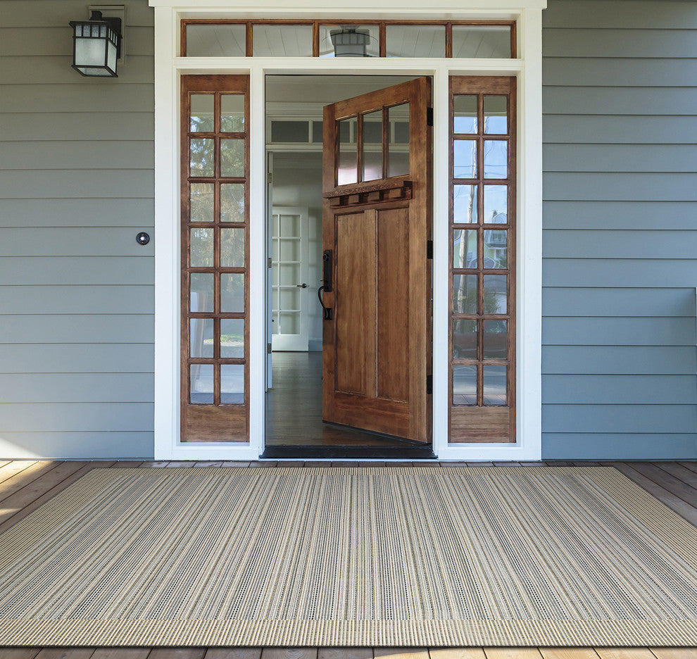 Couristan Monaco Bowline Indoor/Outdoor Area Rug, Cocoa Natural/Ivory, 8'6x13'