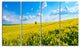 "Lone Tree in Blooming Cozla Park" Landscape Wall Art, 4 Panels, 48"x28"