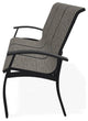 Belle Isle Sling 3-Seat Outdoor Sofa, Storm/Black