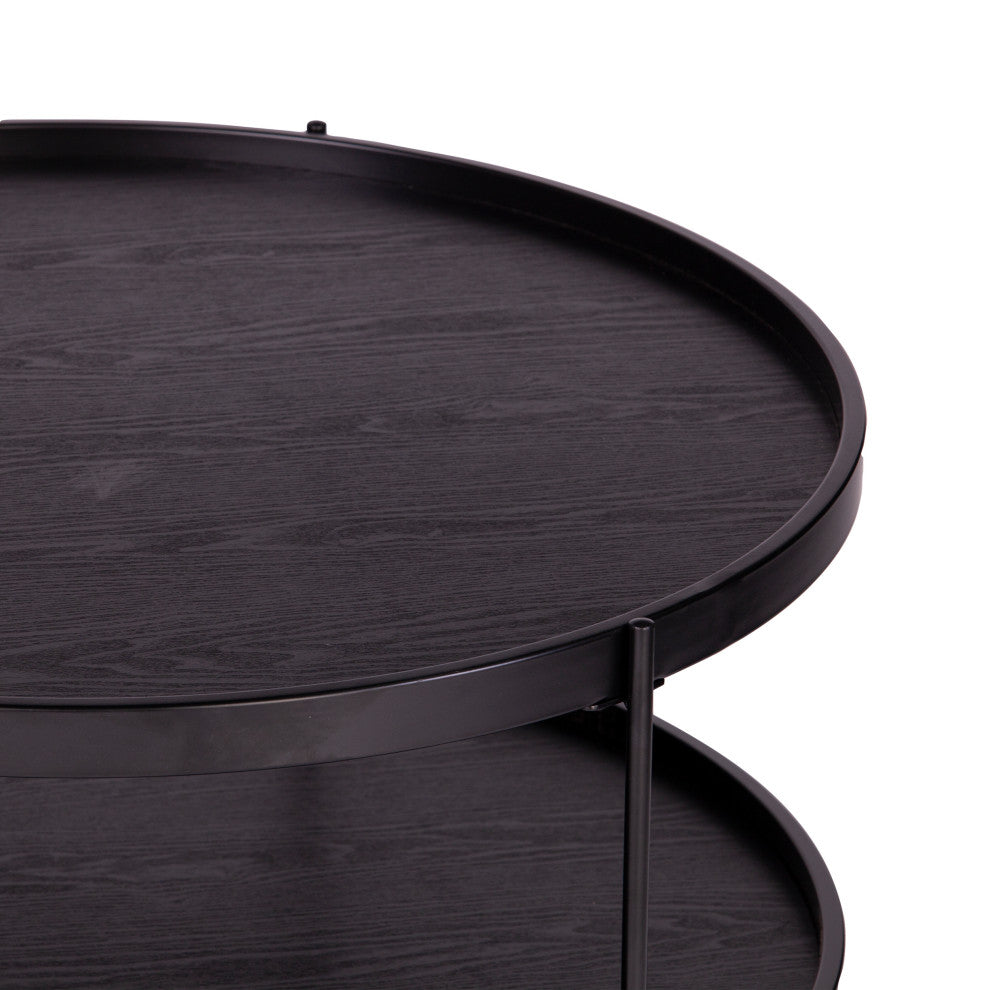 Vestal Round Farmhouse Style Cocktail Table