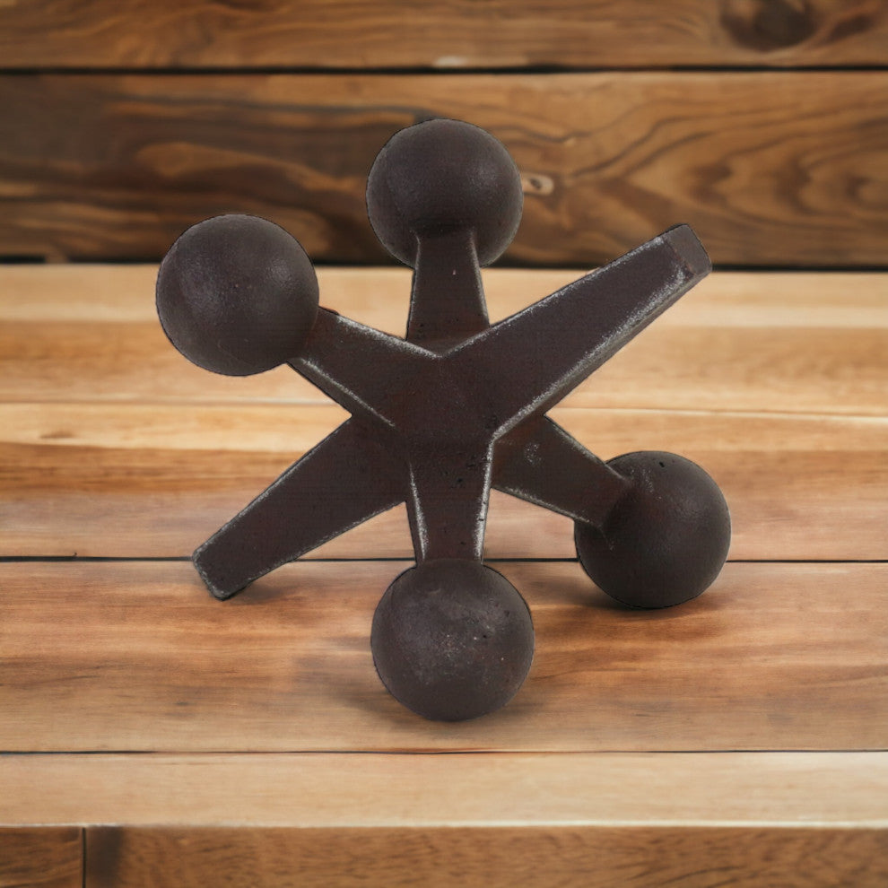 Cast Iron Jack Decor, Black