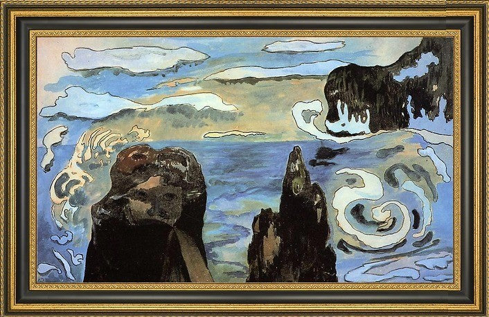 Paul GauguBlack Rocks (Rocks by Sea)