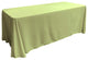 LA Linen Rectangular  Polyester Poplin Tablecloth, Sage, 90"x132"