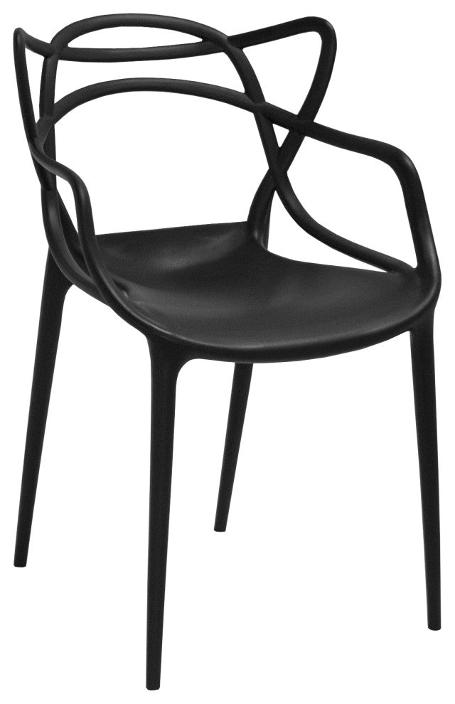 Modmade Loop Chair, Set Of 2, Black