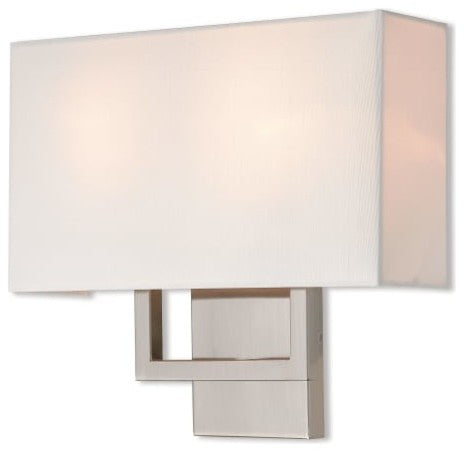 Livex Lighting Pierson Light ADA Wall Sconce, Brushed Nickel