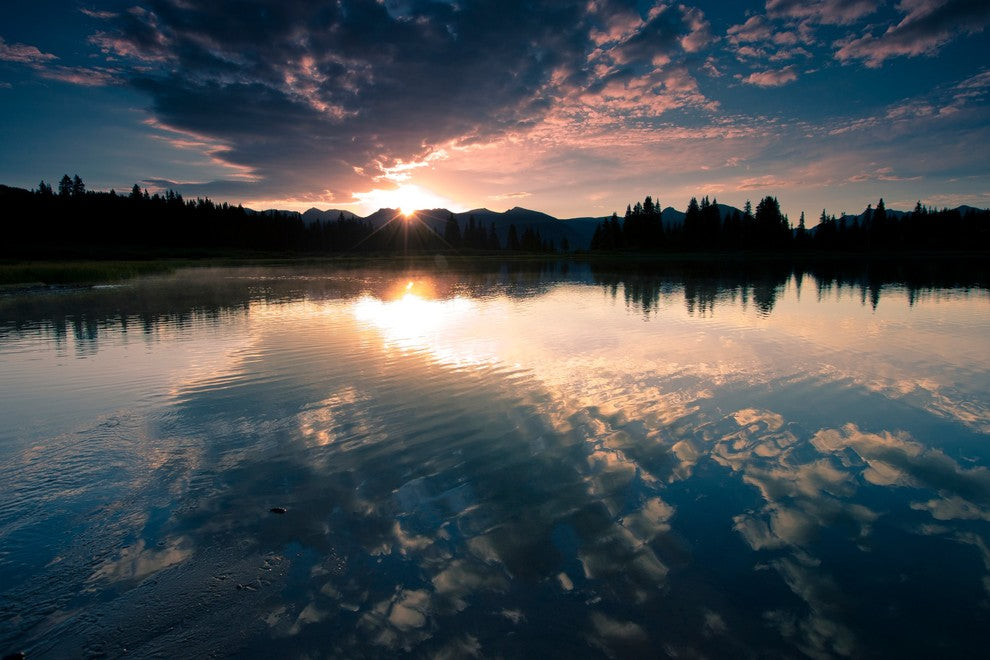 Rocky Mountain Dawn, Canvas Giclee, 24"x16"