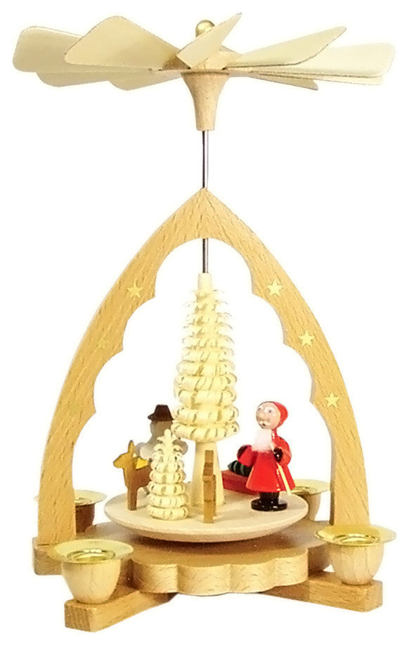 Richard Glaesser Pyramid- Santa- Deer And Snowman