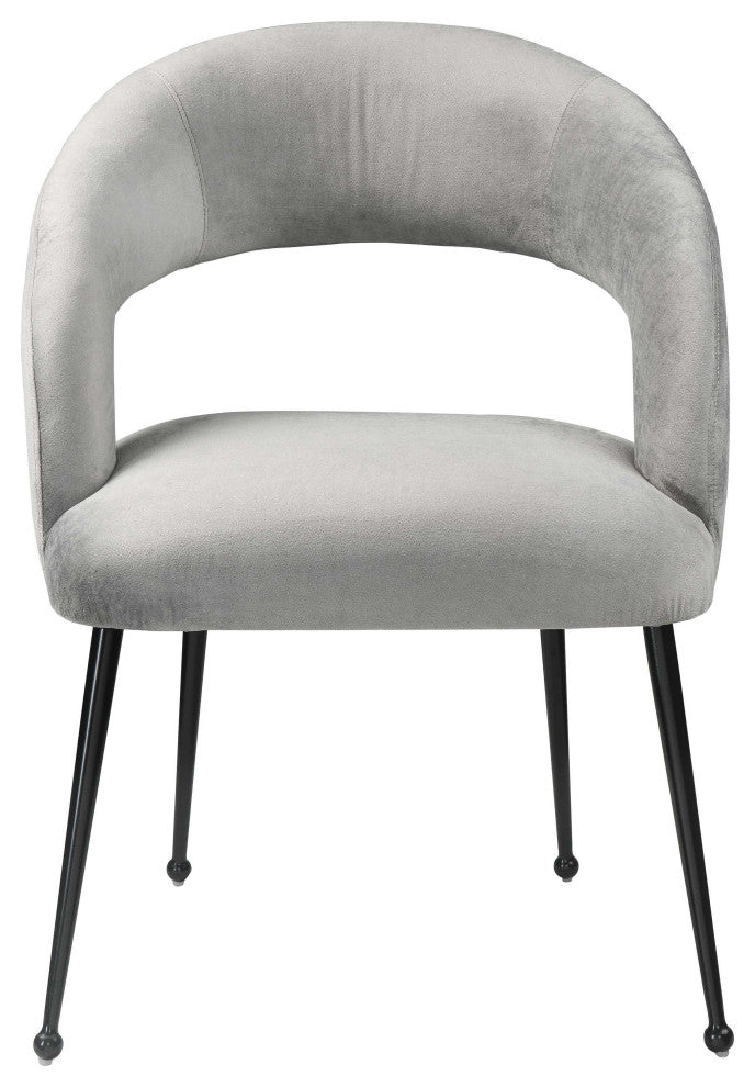 Rocco Slub Grey Dining Chair