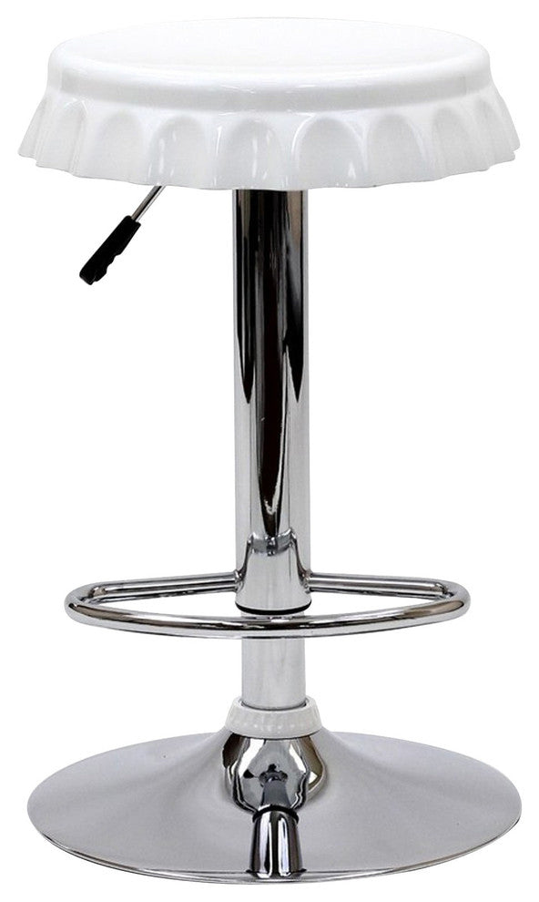 Modern Contemporary Dining Kitchen Bar Stool White