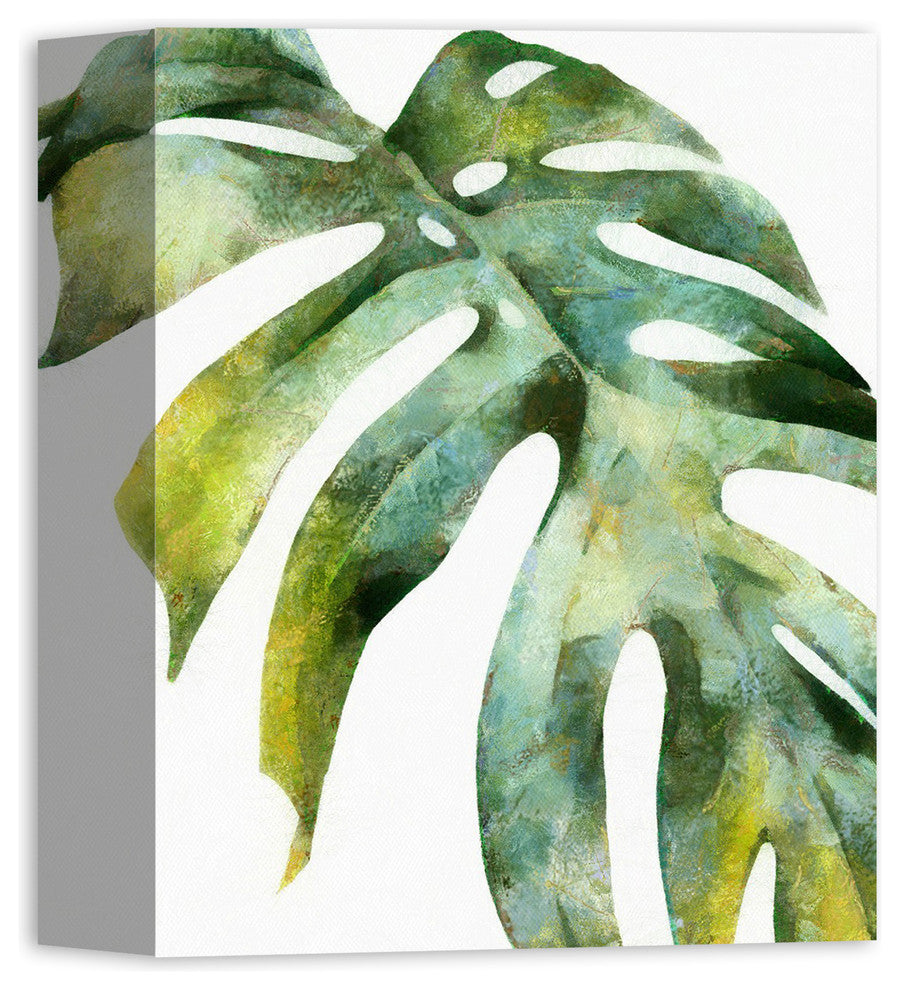 Watercolor Palm Leaf 8x10 Canvas Wall Art