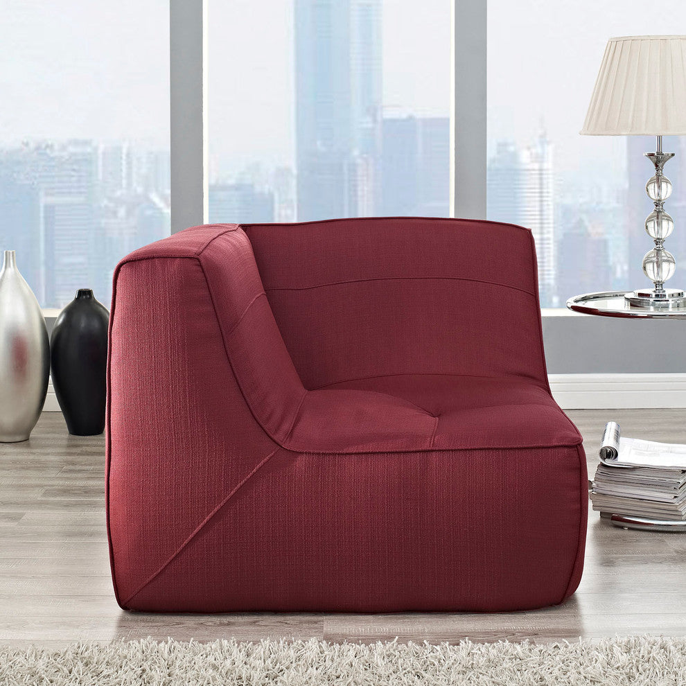 Modern Contemporary Living Room Upholstered Corner Sofa Berry