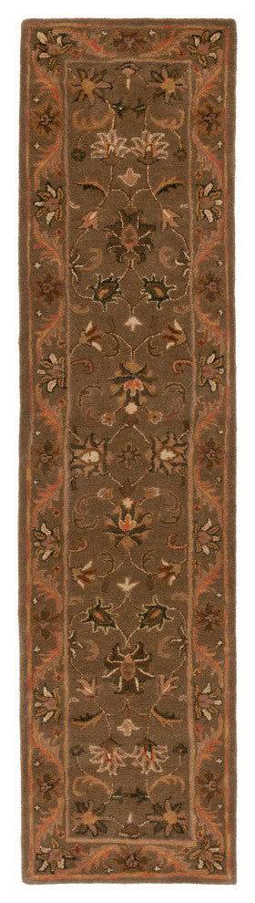 Safavieh Antiquity Collection AT52 Rug, Olive/Gold, 2'3"x20'