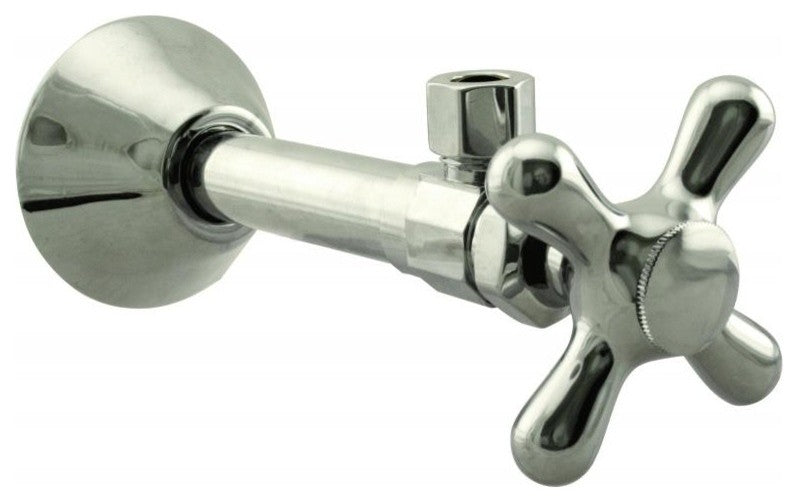 Angle Stop - 1/2" Copper Sweat X 3/8" Od Comp. In Polished Nickel