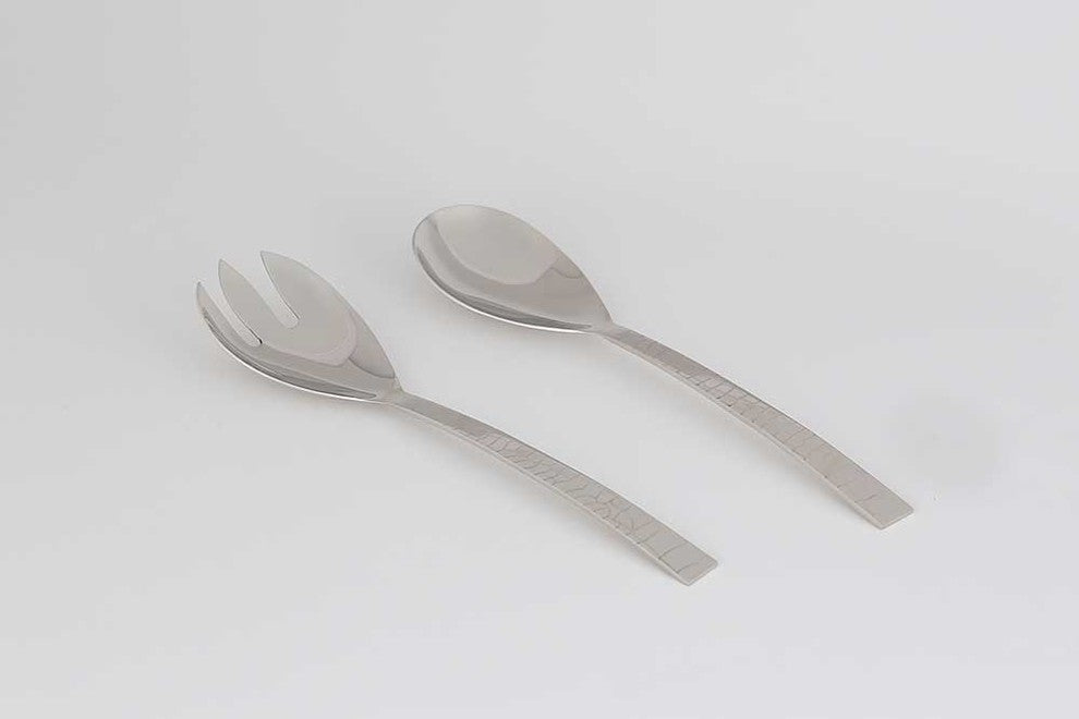 Nickel Crock Salad Utensils