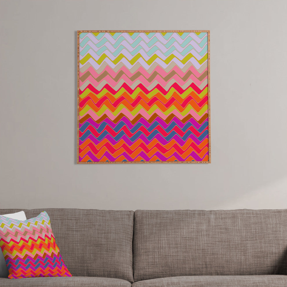 Deny Designs Sharon Turner Geo Chevron Framed Wall Art