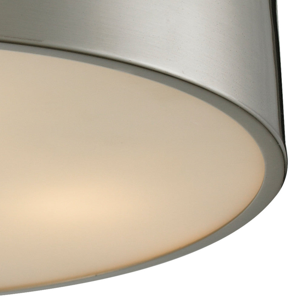 Simpson 3-Light Flush Mount, Brushed Nickel