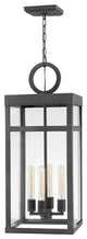 Porter 4-Light Hanging Light, Aged Zinc