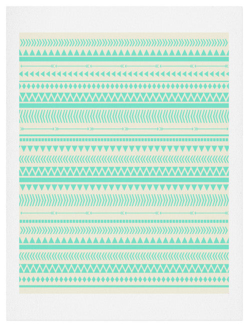 Deny Designs Allyson Johnson Mint Tribal Art Print