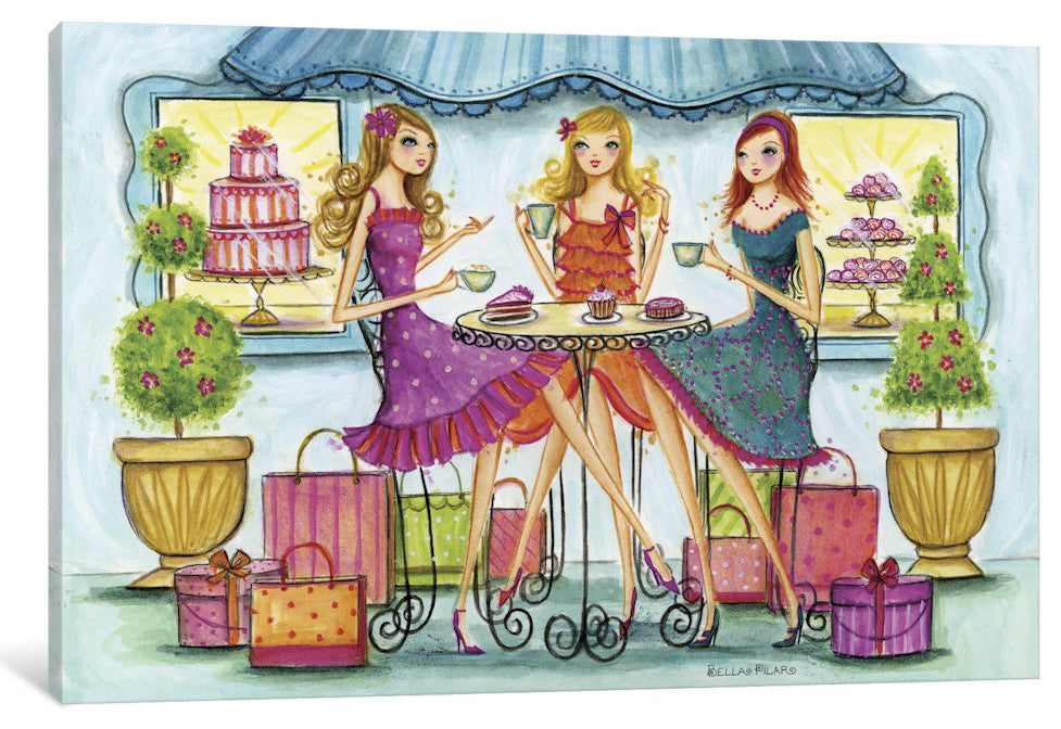iCanvas Shop Pastry Gallery Wrapped Canvas Art Print by Bella Pilar