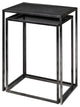 Kasey Black Galvanized Metal Rectangular Nesting Accent Tables