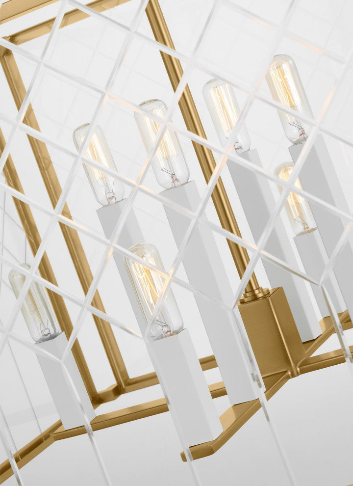 Erro Large Lantern, Burnished Brass