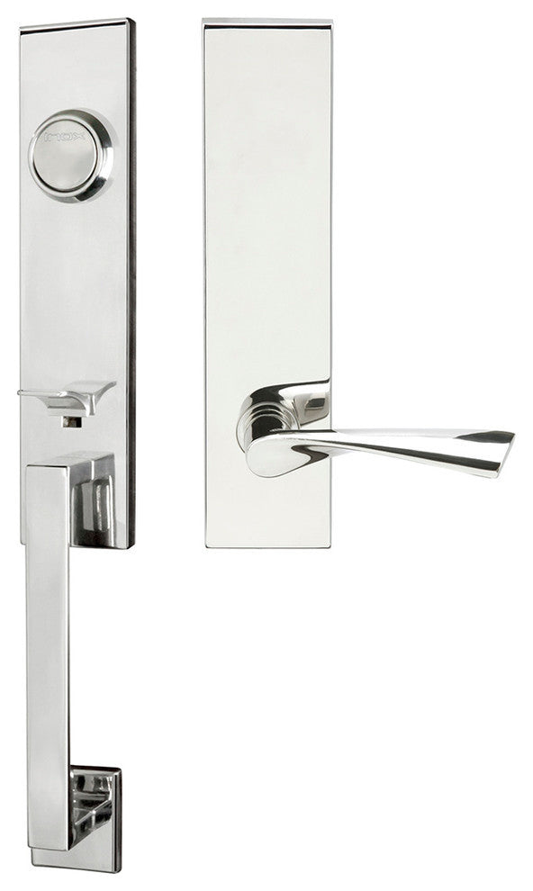 Breeze Lever, Tubular Dummy Handleset, Right Hand, Polished Stainless Steel