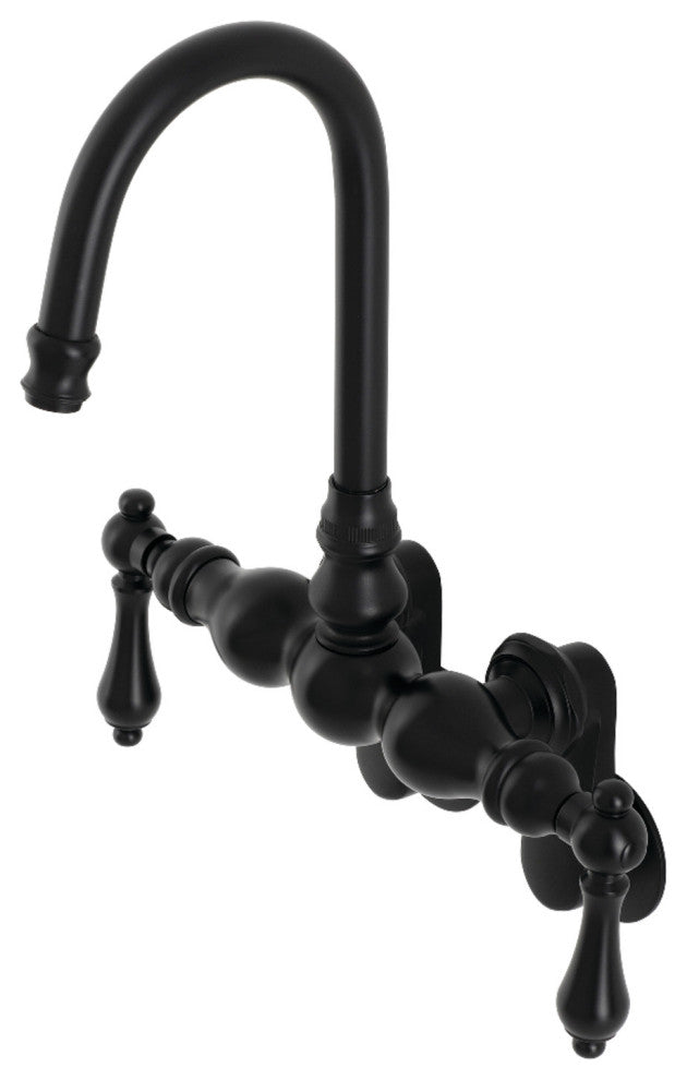 AE81T0 Adjustable Center Wall Mount Tub Faucet, Matte Black
